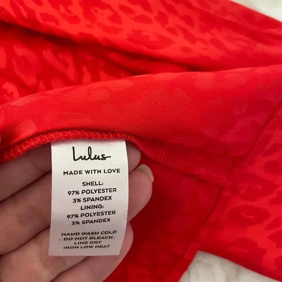 Lulus spectacular sights red leopard print wrap dress - Picture 11 of 13